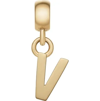 Přívěsek Pozlacený přívěsek písmeno "V" Charms DW00400505 Daniel Wellington