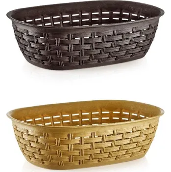 Nákupní košík Košík oválný 2,0l RATAN 25,5x17x7cm (KNK)