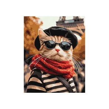 Malování podle čísel 40x50 cm KHO6705 Načechraný v Paříži AP0115 univerzální