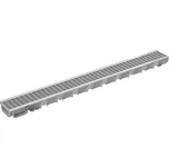 DAKOTA Žlab + mříž PP DDRAIN 100x35x1000 - šedá