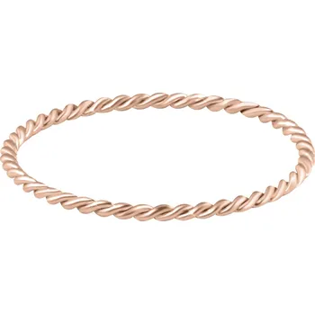 Prsten Minimalistický pozlacený prsten z oceli Rose Gold Troli / Obvod: 62 mm - 62 mm