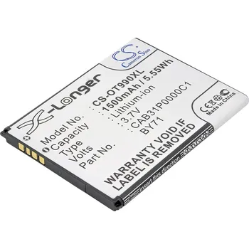 Telefonní příslušenství Baterie Cameron Sino CS-OT990XL pro Alcatel OT-4019 - neoriginální