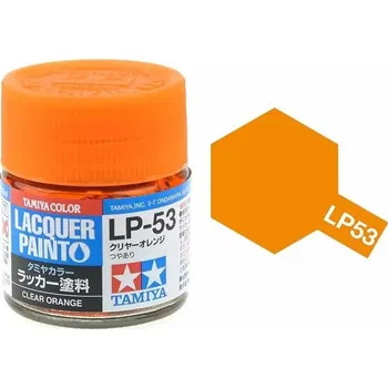 Modelářská barva Tamiya Lacquer LP-53 Clear Orange/Oranžová průhledná 10ml