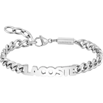 Náramek Stylový pánský náramek z oceli Script 2040476 Lacoste