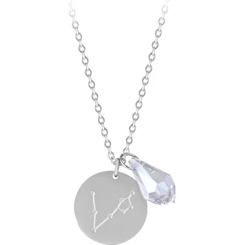 Náhrdelník Ocelový náhrdelník Ryby se zirkonem (řetízek, 2x přívěsek) Troli