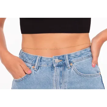 Řetízek Stylový pozlacený kuličkový řetízek do pasu Troli