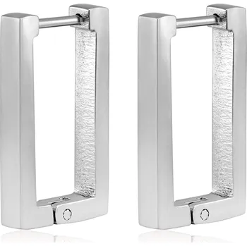 Náušnice Moderní obdélníkové náušnice z oceli VGE633S Troli