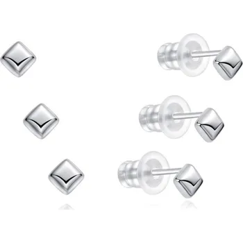 Náušnice Sada drobných náušnic ze stříbra E0004635 (3 páry náušnic) Moiss