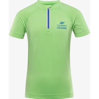 Dívčí tričko ALPINE PRO Dívčí Zelené klučičí rychleschnoucí cyklo triko Alpine Pro LATTERO Zelená 164/170 (2535091)