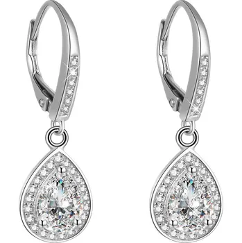 Náušnice Stříbrné náušnice s krystaly AGUC1836 Beneto