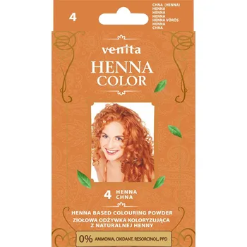 Barva na vlasy Venita Henna Color bylinný barvicí prášek s přírodní hennou 4 henna, 25 g