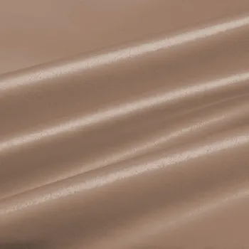 Látka polyesterový satén LUX-064 Béžovohnědá - šířka 150 cm