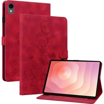 Pouzdro na tablet VSECHNONAMOBIL 127986 ART LILY Zaklápěcí pouzdro pro Samsung Galaxy Tab S11 červené