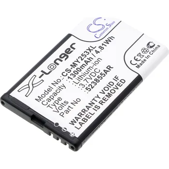 Baterie pro mobilní telefon Baterie Cameron Sino CS-MY253XL za Sagem P/N 523855AR - neoriginální