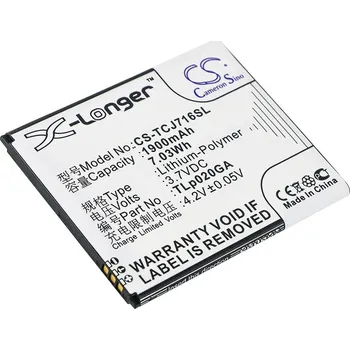 Baterie pro mobilní telefon Baterie Cameron Sino CS-TCJ716SL za TCL TLp020GA - neoriginální
