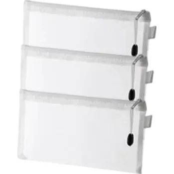 Obalový materiál 3 ks Nylonové síťové sáčky se zipem 23,5 x 17,5 cm Úložné tašky na hračky cestovní organizér na prádlo koupelnu a domácnost