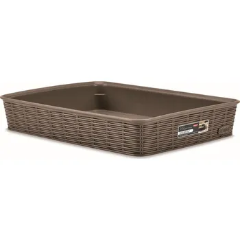 Košík na láhev Košík 35,5x26x6cm, sv.hnědý ELEG.-L, im.ratan