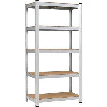 Dílenský regál Regál 2000x1000x300 mm zinkovaný 5-policový, nosnost 875 kg