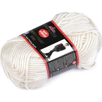 Příze Příze pletací Everyday BIG 100 g, střední, 1 (70801) bílá