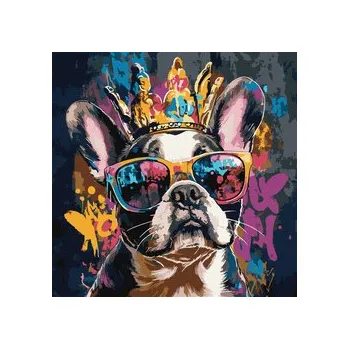 Malování podle čísel 40 x 40 cm KHO6706 Světlý buldok AP0097 univerzální