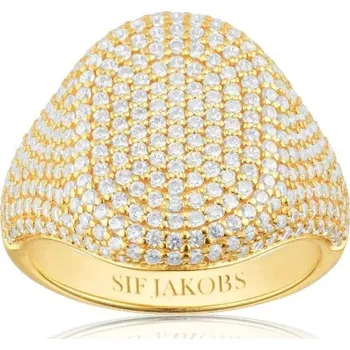 Prsten Výrazný pozlacený prsten s kubickými zirkony Capizzi SJ-R42240-CZ-YG Sif Jakobs / Obvod: 50 mm - 50 mm