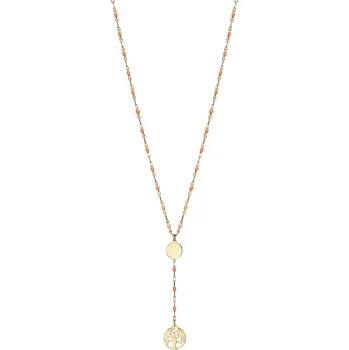 Módní doplněk Nadčasový pozlacený náhrdelník Strom života Kiss 1390C01012 Viceroy