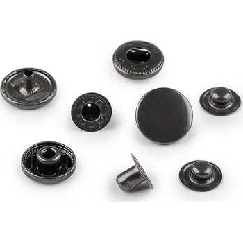 Kovové druky Wuk Ø15 mm na středně silné látky, z nerezové oceli