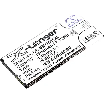 Baterie pro mobilní telefon Baterie Cameron Sino CS-SMG851XL za Samsung EB-BG850BBC - neoriginální