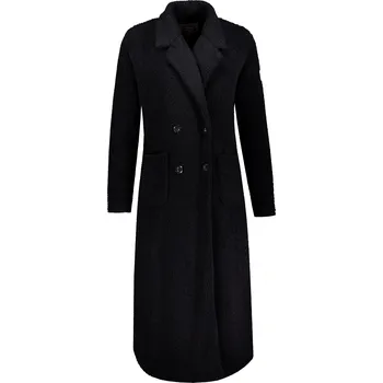 Dámský kabát Dámský kabát KIXMI VINILA ČERNÁ M