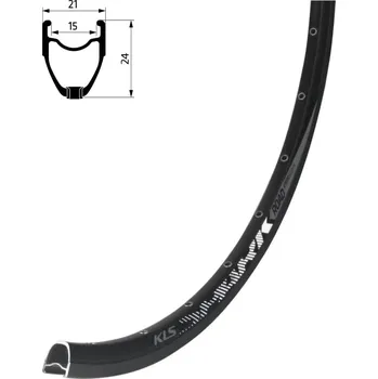 Ráfek na kolo Ráfek KLS SPARK 017 DSC, 32H, 1 Nýt, FV, 28" black BLACK