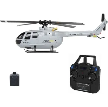 RC model auta RC vrtulník C186 Pro B105 2.4G 4kanálový RTF Bezkřidélkový 6osý gyroskop Barometr Výdrž 15 min 100 m dosah USB nabíjení Stabilní let šedá