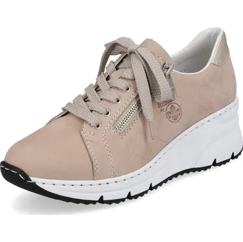 Dámské tenisky DÁMSKÉ TENISKY RIEKER N6305-60 BÉŽOVÁ Barva: BÉŽOVÁ, Velikost: 41