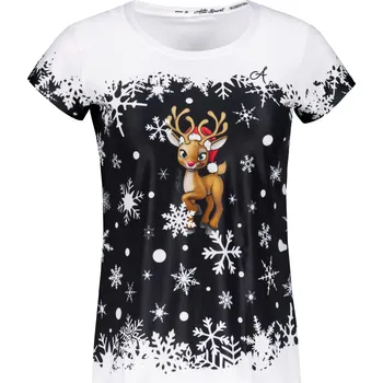 Dámské vánoční triko premium ALTISPORT VOJ/ALWVN3TR06 BÍLÁ XS