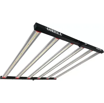 LED panel GORILLA 720W LED GEN-III, pěstební LED osvětlení (Gorilla 720W LED GEN-III poskytuje 1944 µmol/s plného spektra světla s účinností 2,7 µmol/J a zajišťuje konzistentní a rovnoměrné pokrytí plochy o rozměrech 1,5 × 1,5 m.)