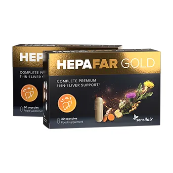 Zdraví Hepafar Gold – Elitní čtyřfázový systém detoxikace jater, dvojbalení
