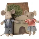 Maileg Myšky LouiMax a Stella v dárkové krabičce Maileg LouiMax and Stella, Little Brother and Sister Mice