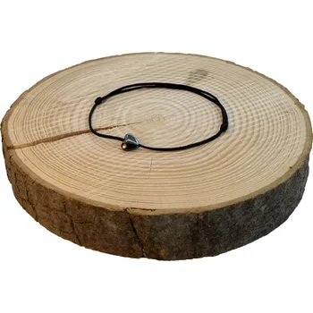 Náramek WUX Hematitové srdíčko – porvázkový náramek VELIKOST NÁRAMKU: Dětská.....14cm, BARVA PROVÁZKU: Modrá