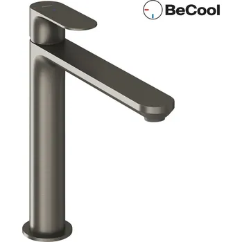 Vodovodní baterie RAVAK Baterie Ravak Eleganta EL014.00 umyvadlová, stojánková 220 mm s funkcí BeCool, bez výpusti, černá mat, X070416 X070416