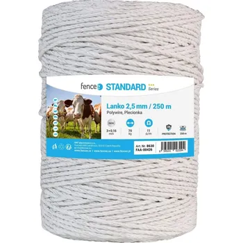 Ohradník VNT electronics s.r.o. Lanko pro elektrický ohradník, průměr 2,5 mm, bílé, délka 250 m