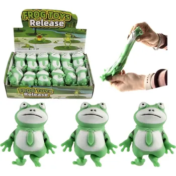 Gadget Antistresová žába 9,5 cm – plněná pískem