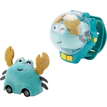 RC model auta RC auto s hodinkovým ovladačem 2,4 GHz dětská hračka s LED světly mini závodní auto s modrým krabem nabíjecí plastové auto pro děti 3–12 let