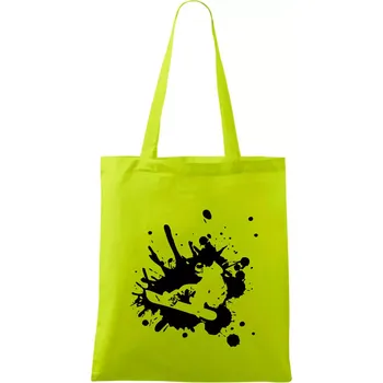 Snowboard splash - Taška bavlněná - 42 x 38 cm ( Limetková )