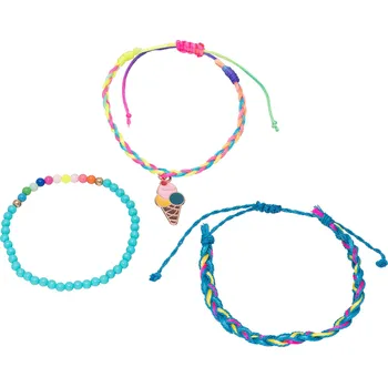 Náramek Barevný set náramků pro dívky Zmrzlina (3 ks) Troli
