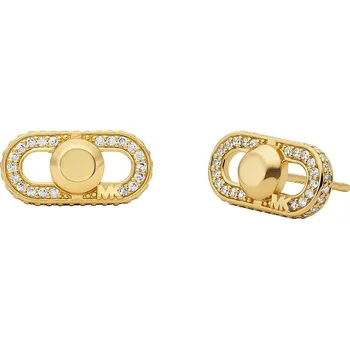 Náušnice Módní pozlacené náušnice se zirkony Astor Link MKC1738CZ710 Michael Kors