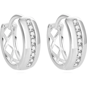 Náušnice Třpytivé stříbrné náušnice se zirkony AGUC1471 Beneto