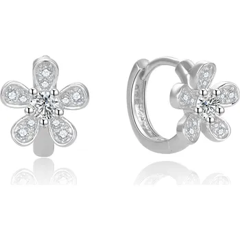 Náušnice Půvabné kruhové náušnice se zirkony AGUC2732 Beneto