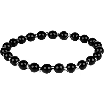 Náramek Korálkový náramek z onyxu Troli / Délka: 20 cm