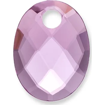 Přívěsek Oválný přívěsek z fialového růženínu PENGEM59-MO Sparkling