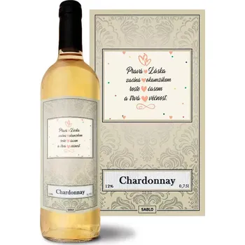 Víno Sablio Bílé víno Pravá láska: 0,75 l
