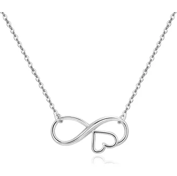 Náhrdelník Slušivý stříbrný náhrdelník Nekonečno AGS1537/47 Beneto